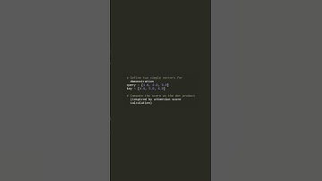 Vector Dot Product in Python Basics