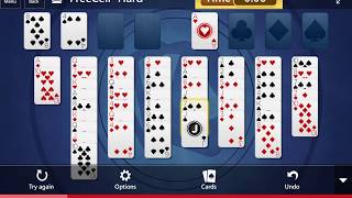 Microsoft Solitaire Collection: FreeCell - Hard - July 18, 2019
