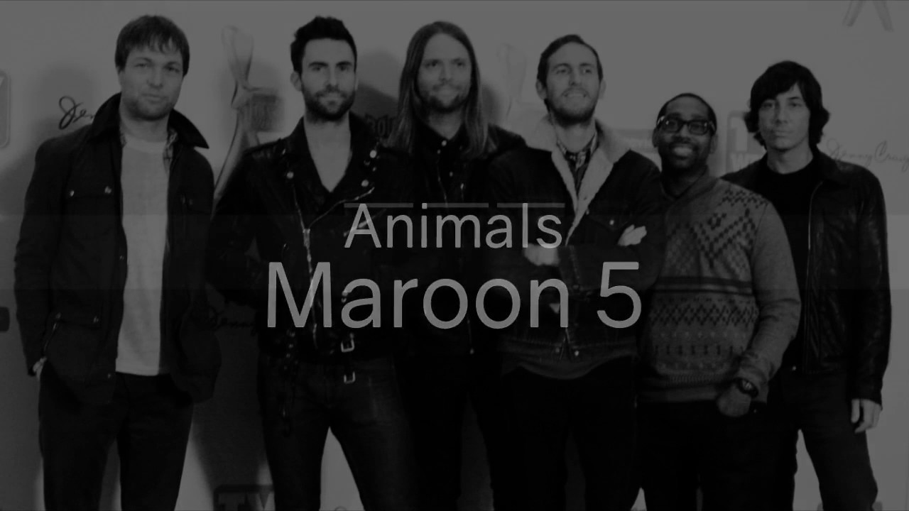 [HD] Maroon 5 Animal Official Karaoke Instrument Piano with Lyric