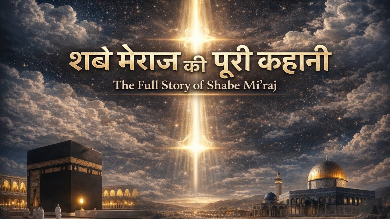 शबे मेराज की पूरी कहानी | The Complete Story of Shab-e-Miraj | Meraj Ka Waqya | Islamic Story 