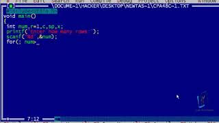 C program to generate triangle pattern 14