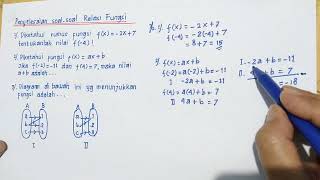 Soal-Soal Relasi Fungsi dan Penyelesaiannya