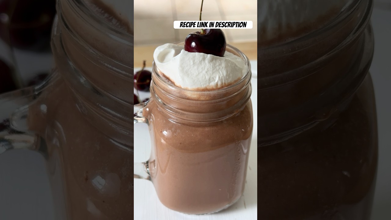 When you want a Quick & Delicious Vegan Chocolate Milkshake Recipe😋