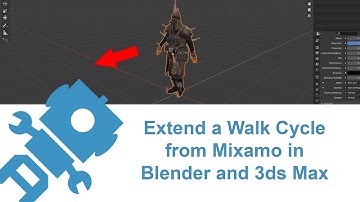 Extend a Walk Cycle from Mixamo in Blender and 3ds Max