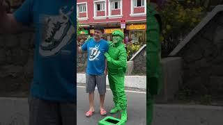 Green Man at Session Road #trending #goodvibes #funnyshorts #comedy #funny #busker