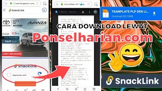 Cara Download Link Lewat Ponselharian (SNACK LINK)