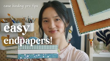 Case binding tips & tricks ⟡ how to improve sewing tension and glue endpapers stress-free