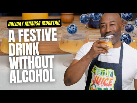The Holiday Blueberry Mimosa Mocktail I Make Instead of Drinking
