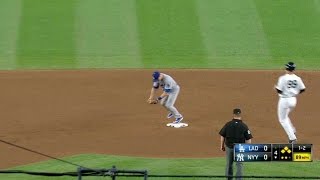 LAD@NYY: Coleman gets out of a bases-loaded jam