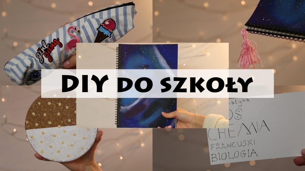 5 DIY do szkoły + ROZDANIE // madeline
