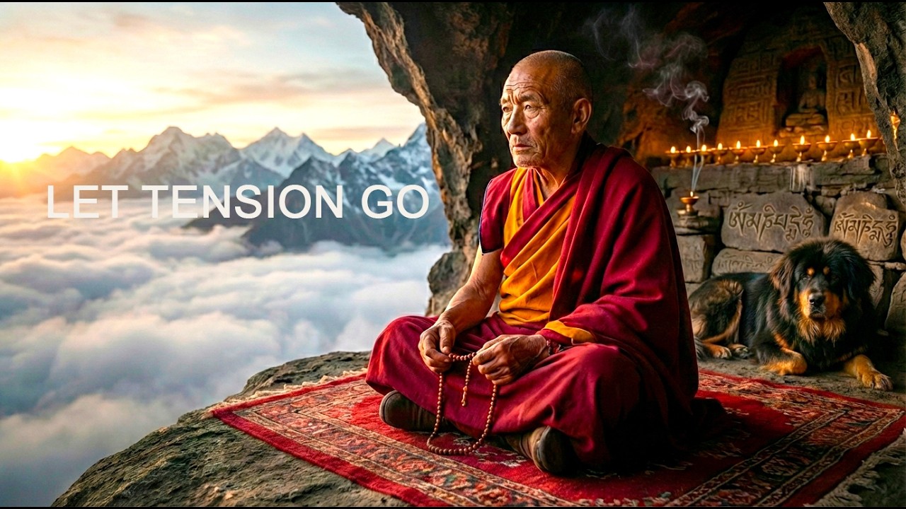 Tibetan Monk Mantra in Himalayan Cave — Deep Stress Relief Chant