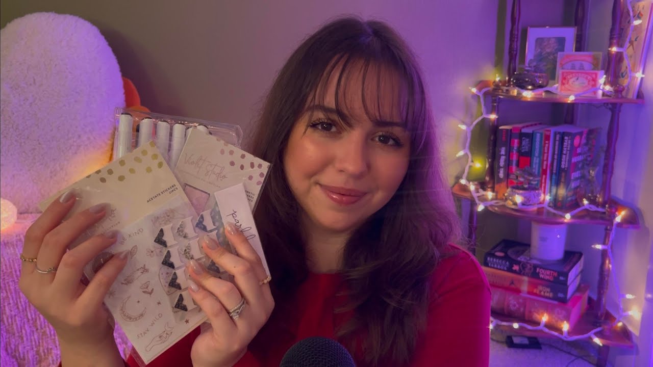 asmr cozy stationary & crafting haul ✨🌿🤍