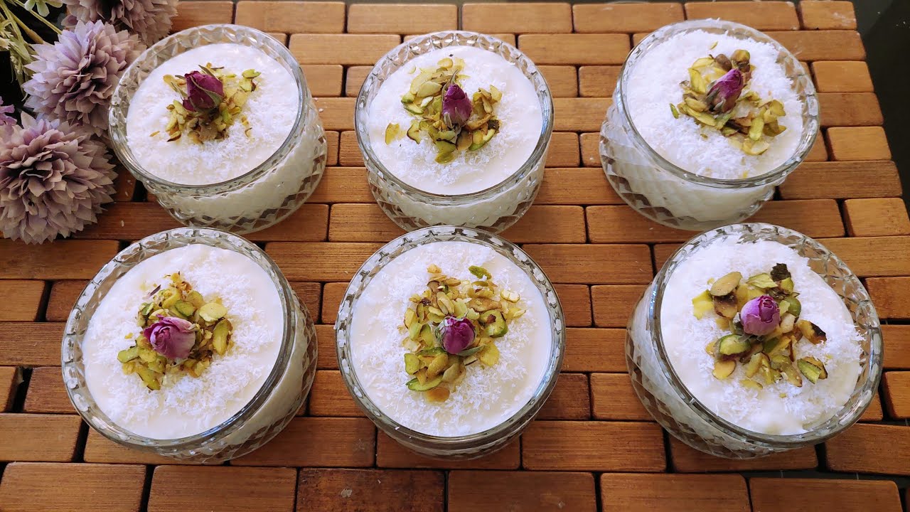 مهلبية جوز الهند ..لعشاق جوز الهند هالوصفة الكن #جوز_الهند  #غادة_جبقجي