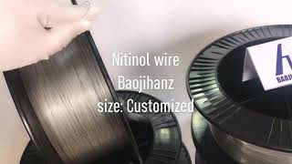 Customizable color superelastic shape memory Nitinol wire