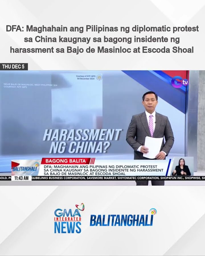 DFA - Maghahain ang Pilipinas ng diplomatic protest sa China kaugnay sa bagong... | Balitanghali