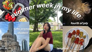 WEEK IN MY LIFE as a premed student at TUFTS *summer edition* | uni vlog
