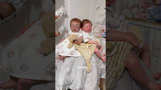 Winnie the Pooh outfits are so adorable on the twins #rebornbaby #twins #winniepooh #rebornnursery