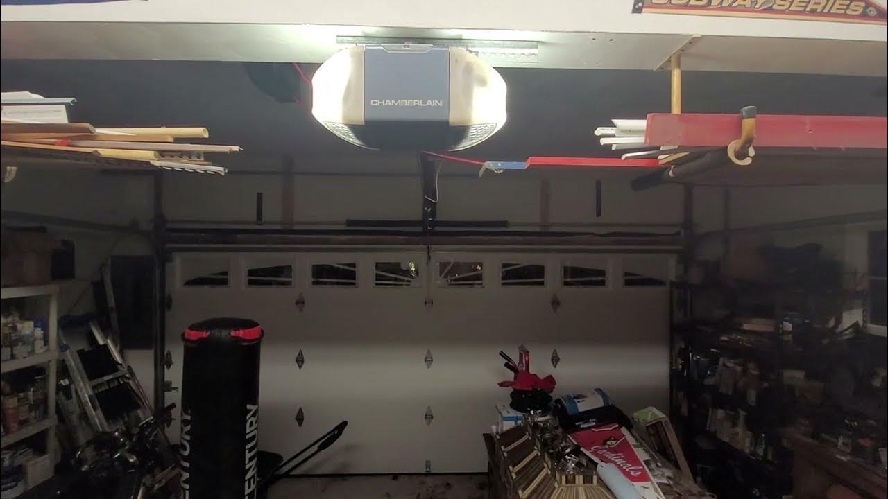 Chamberlain whisper drive on an Olympus 3200 garage door YouTube