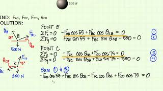 Statics 3-2 Example: 2 masses