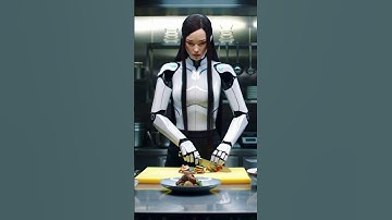 AI Robot Cooking in a Futuristic Restaurant | Robotic Chef in Action