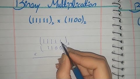 Binary Multiplication in English, Binary Multiplication of Two Numbers in English