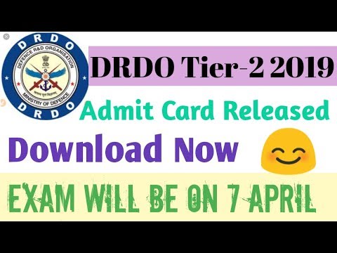 DRDO Tier 2 Exam Admit Card Released, Check Now