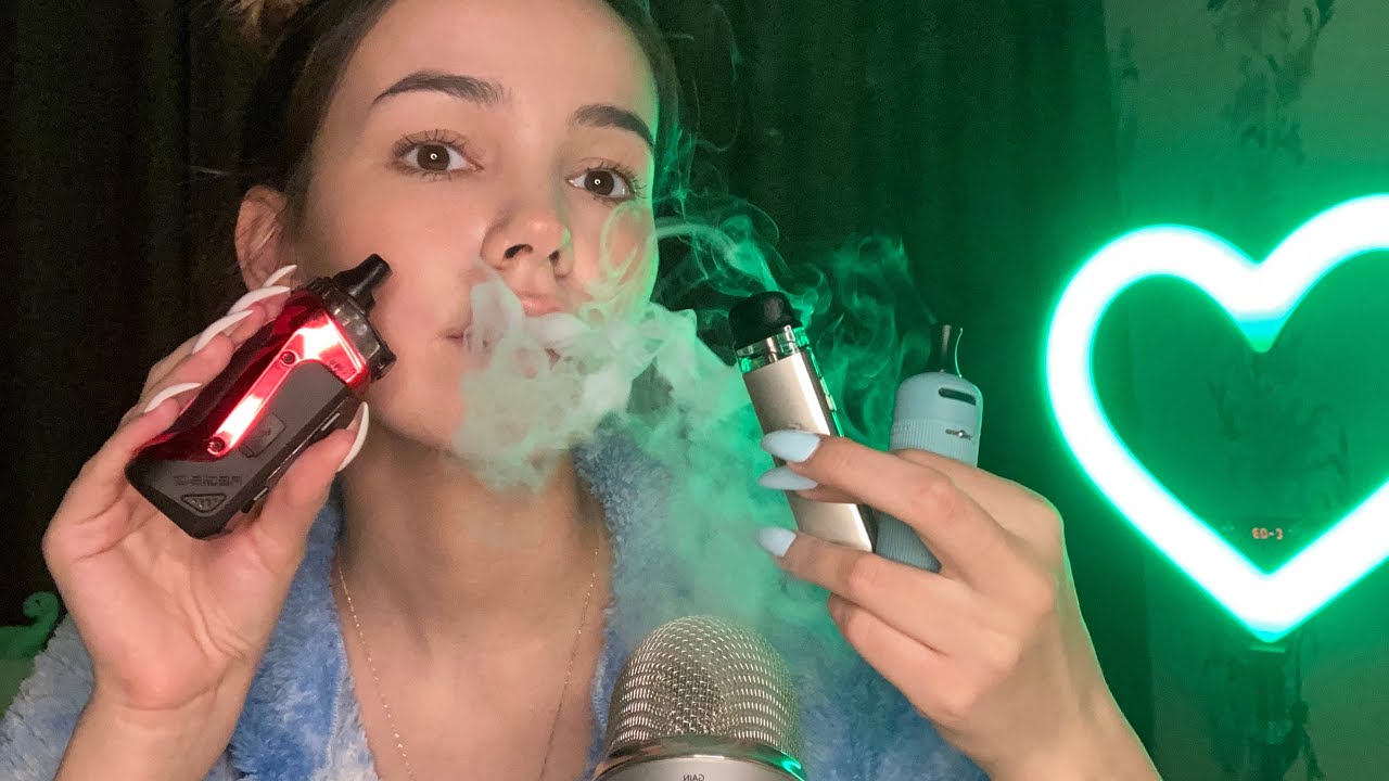 АСМР Все мои Вейпы 💨 Asmr Vaping Cloud Therapy Youtube