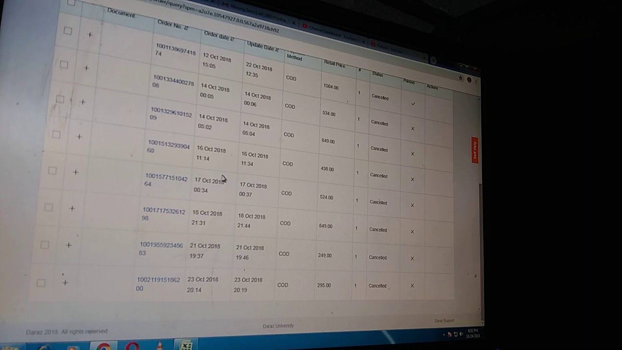 Daraz account Detail order ready to ship option. YouTube