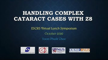 Handling of Complex Cataract Cases with FEMTO LDV Z8 by Prof. Chee