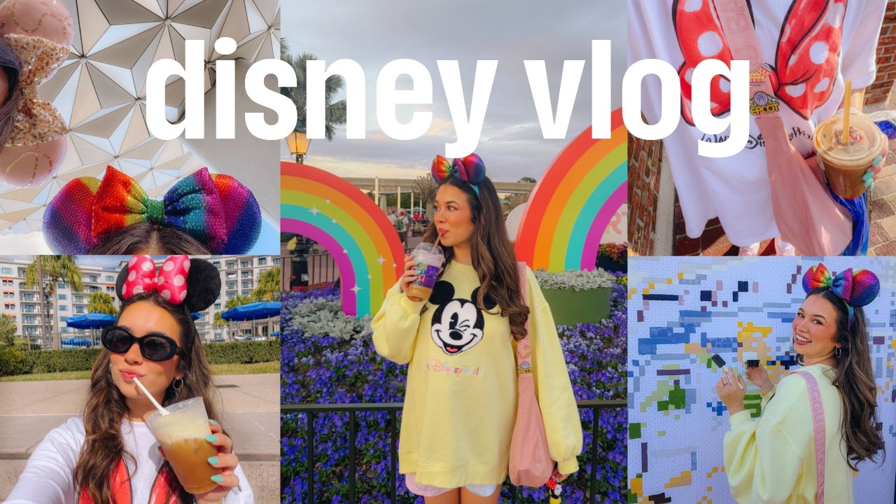 DISNEY WORLD VLOG 🧚🌈 epcot, joffrey's, shopping at disney springs!!