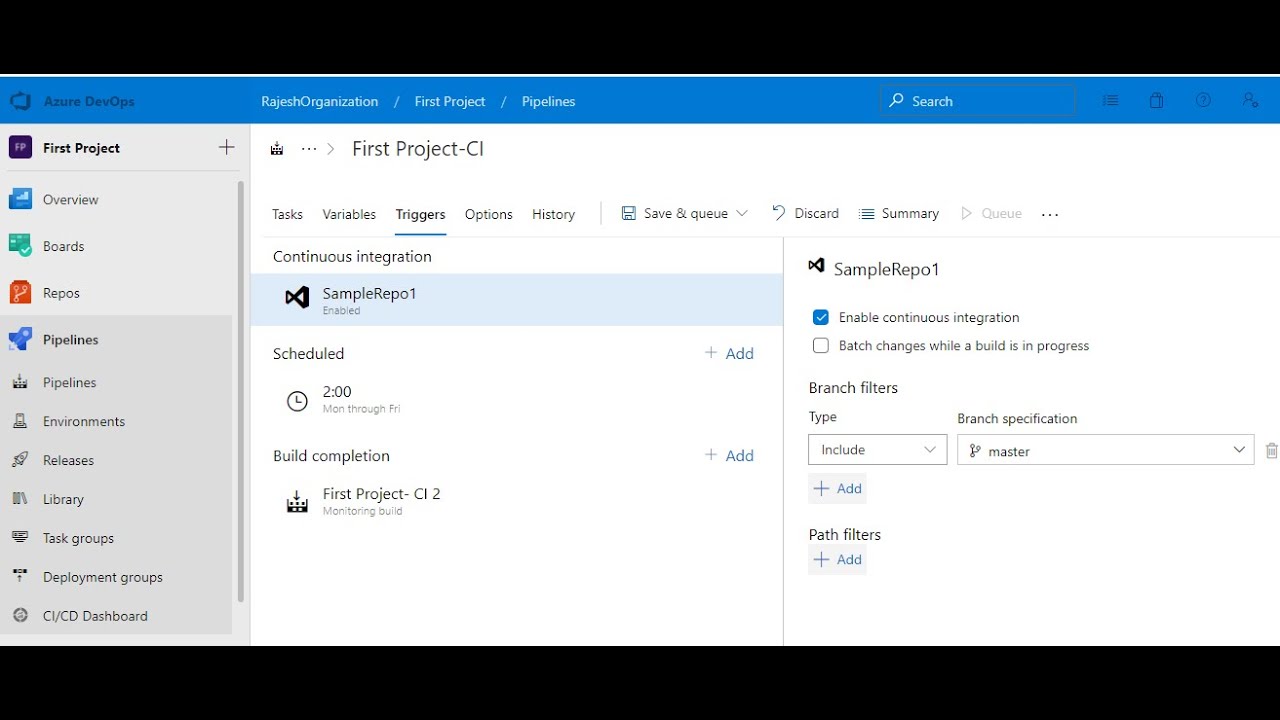 Azure Devops Triggers In Build Pipelines