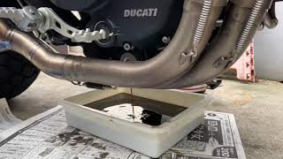 Ducati スクランブラー オイル交換