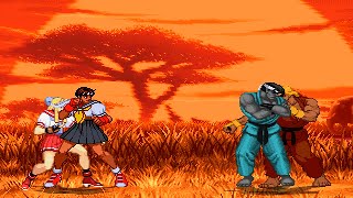 Mugen - Evil Sakura & Dark Karin Vs. Dark Ryu & Dark Ken - Download