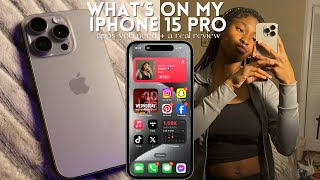 What's On My iPhone 15 Pro + review | KayAmari