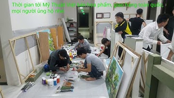 Trước thềm khóa học vẽ tranh tường do trung tầm Mỹ Thuật Việt tổ chức.