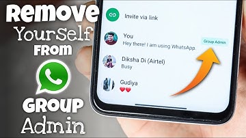 How to Remove Yourself From Group Admin in WhatsApp