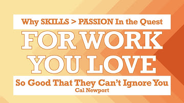 5 Minutes Book Summary - So Good They Can’t Ignore You by Cal Newport