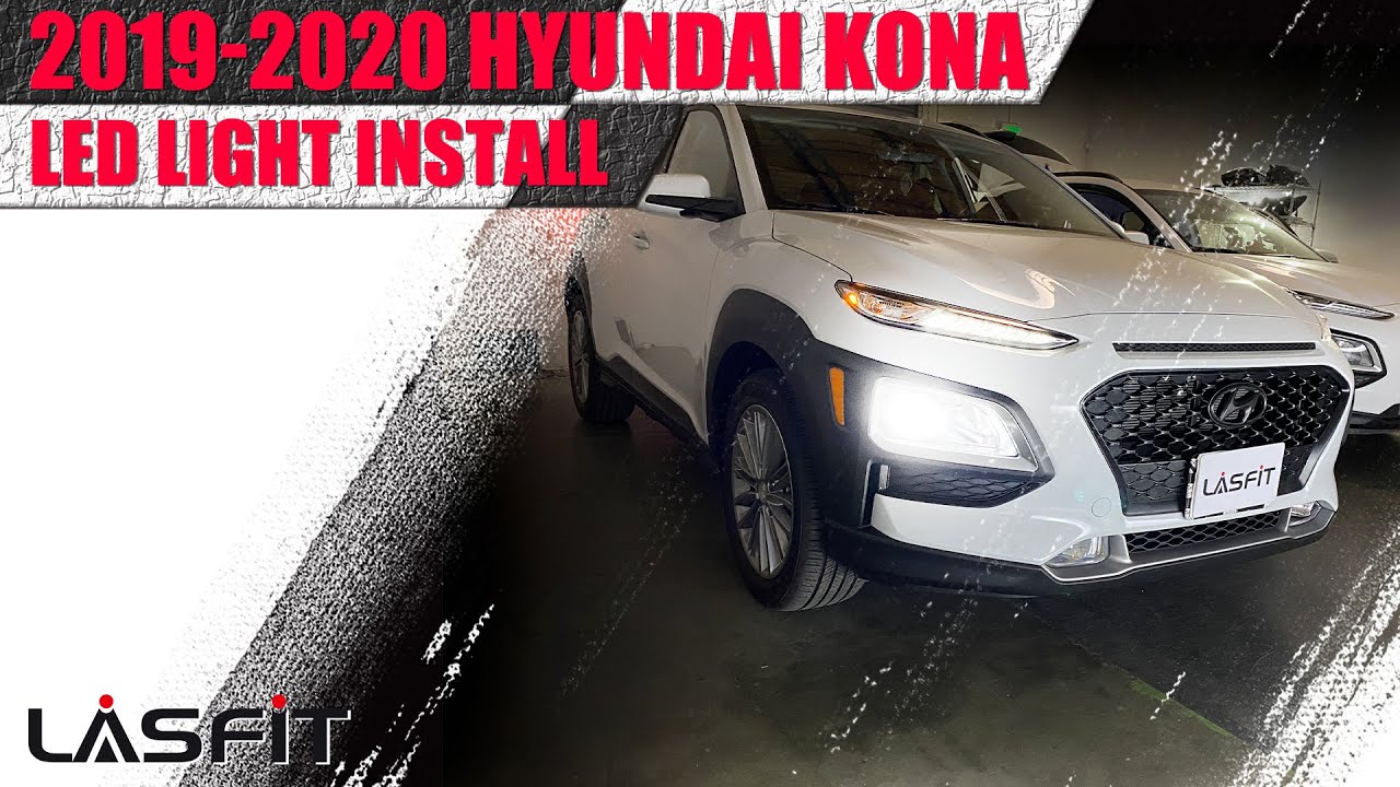 20 20 Hyundai Kona   How to install LED headlight turn signal brake  tail light