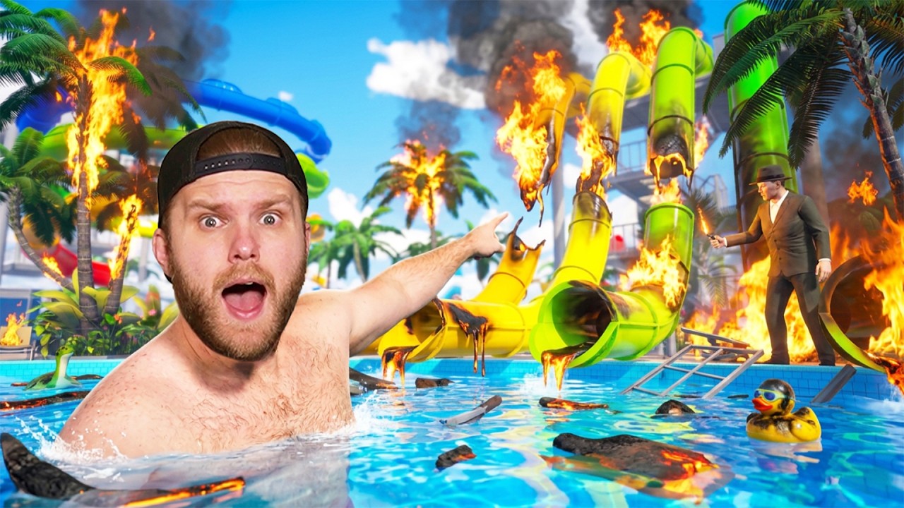 Can We Defend Our Waterpark From The MAFIA?!