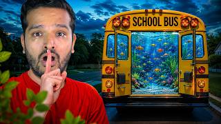 WE BUILT FISH TANKS IN UNIQUE PLACES *SCHOOL BUS*