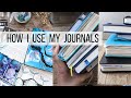 A guide to journaling - How I use my journals in my daily spiritual practise, journals for beginners