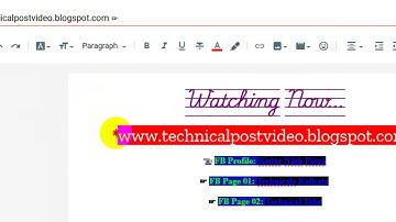 Blogspot Tubes: Tricks 03 How To Create Stylish Text Post and Hyperlink URL Link Add on Blogger site