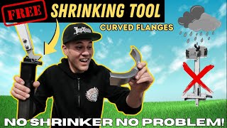 EASY FREE DIY SHRINKER TOOL! HOW-TO Make CURVED FLANGES on SHEET METAL
