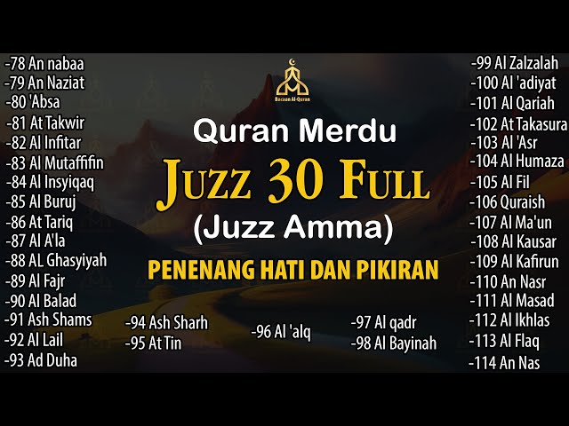 Murotal Al Quran Juz 30 (Juz Amma) Merdu By Alaa Aqel class=