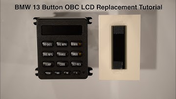 BMW E30 / E28 / E24 13 Button OBC LCD Screen Replacement Tutorial