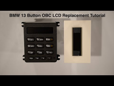 BMW E30 / E28 / E24 13 Button OBC LCD Screen Replacement Tutorial