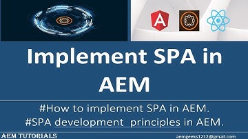AEM SPA #2 | How to implement SPA in AEM