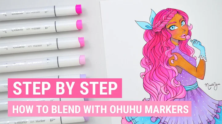 How to Blend with Ohuhu Markers - Step by Step | Alcohol Marker Tutorial | iiKiui