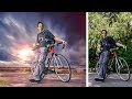 Bike boy adventure photo manipulation | photoshop tutorial cs6/cc