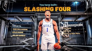 Best Slashing Four Build in NBA 2K21! Zion Williamson Slashing Four Build in NBA 2K21 Current Gen!